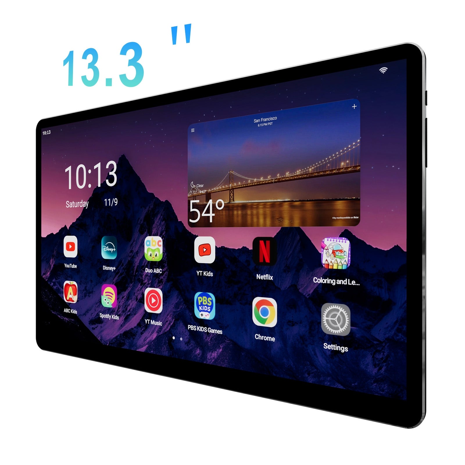 13.3'' Android 13 Full Touchscreen Car Headrest Monitor