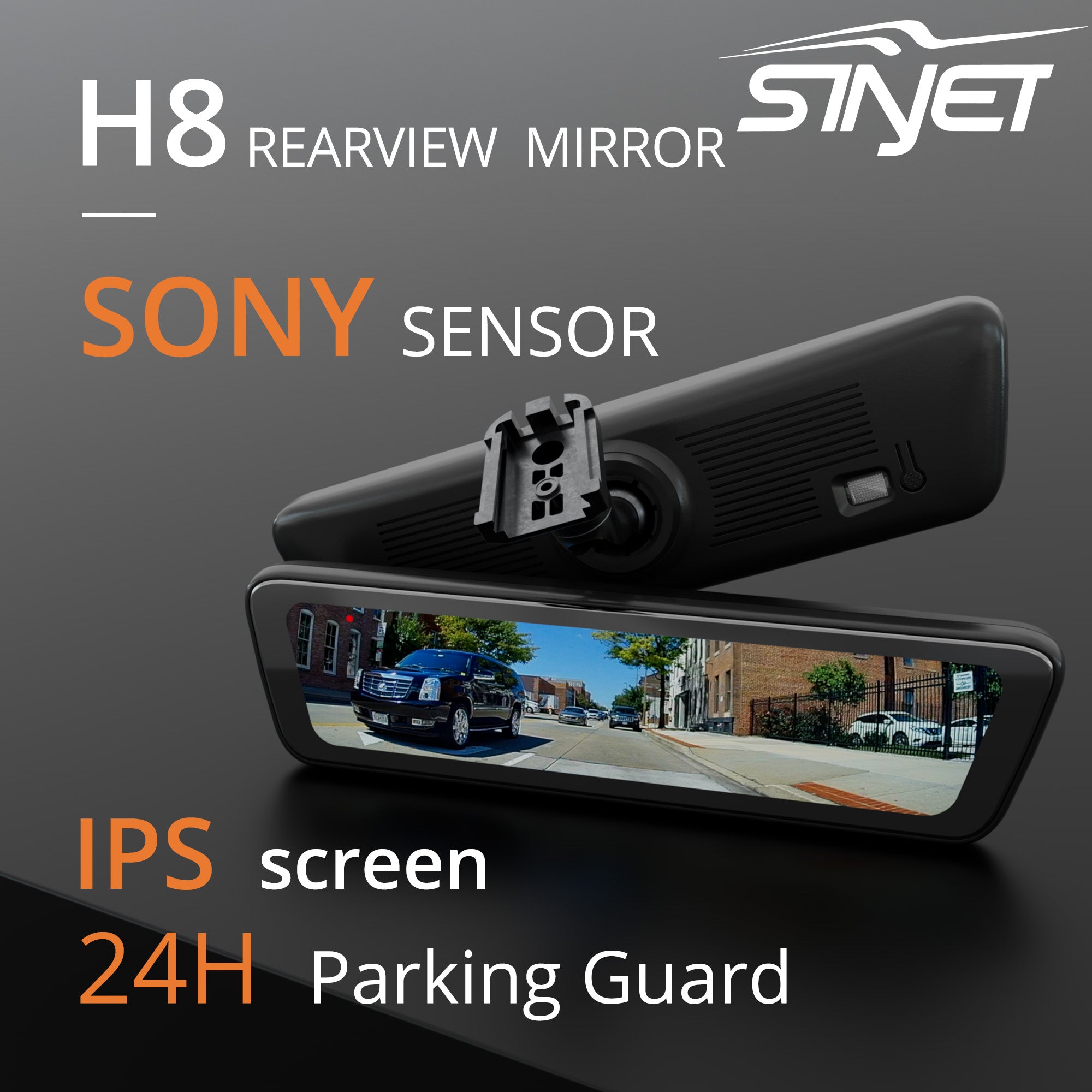 Sinjet H8 8.2'' HD Rear View auto Mirror Fit GMC Sierra