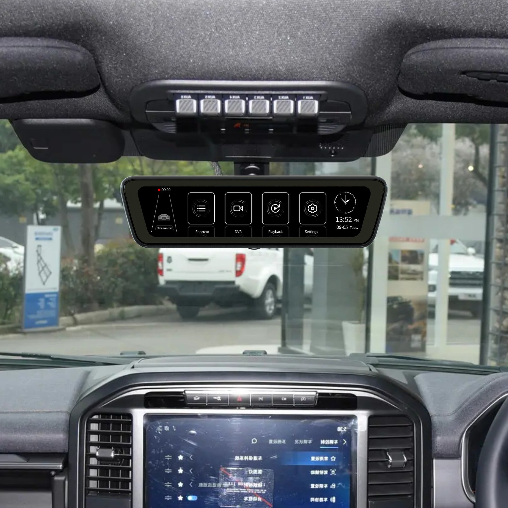 Sinjet H8 8.2'' HD Rear View auto Mirror Fit F-150