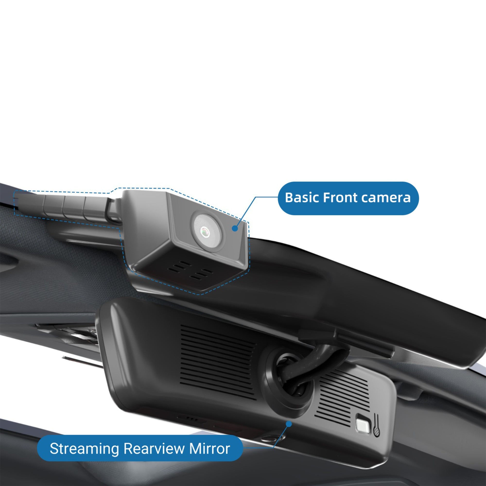 Sinjet H10 9.2'' 60FPS 2 channel mirror dash cam