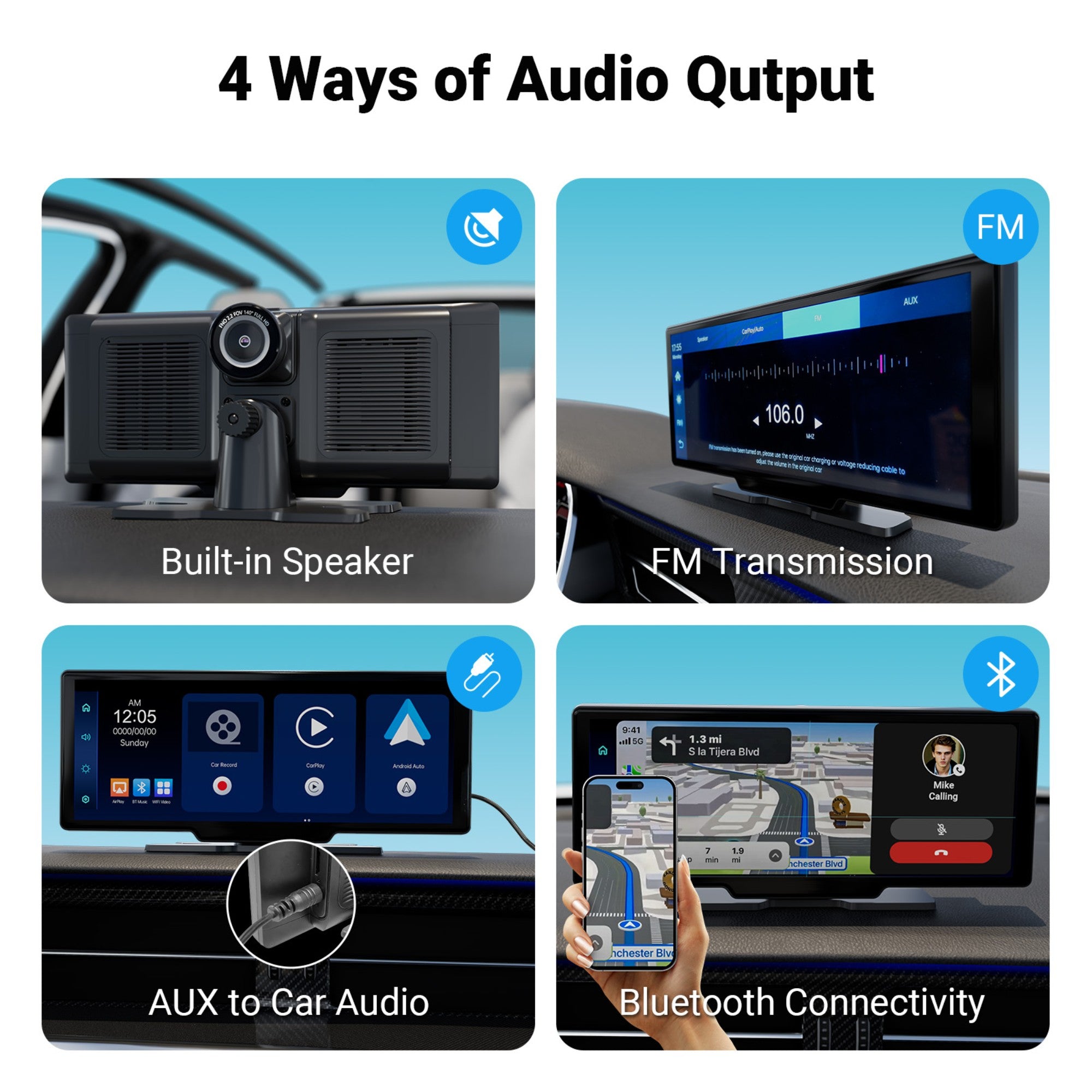 10.26'' Wireless Carplay Screen